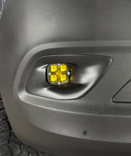Mercedes-Benz Sprinter Van (2019+) Fog Light Trim Bezels for Baja Designs Squadron