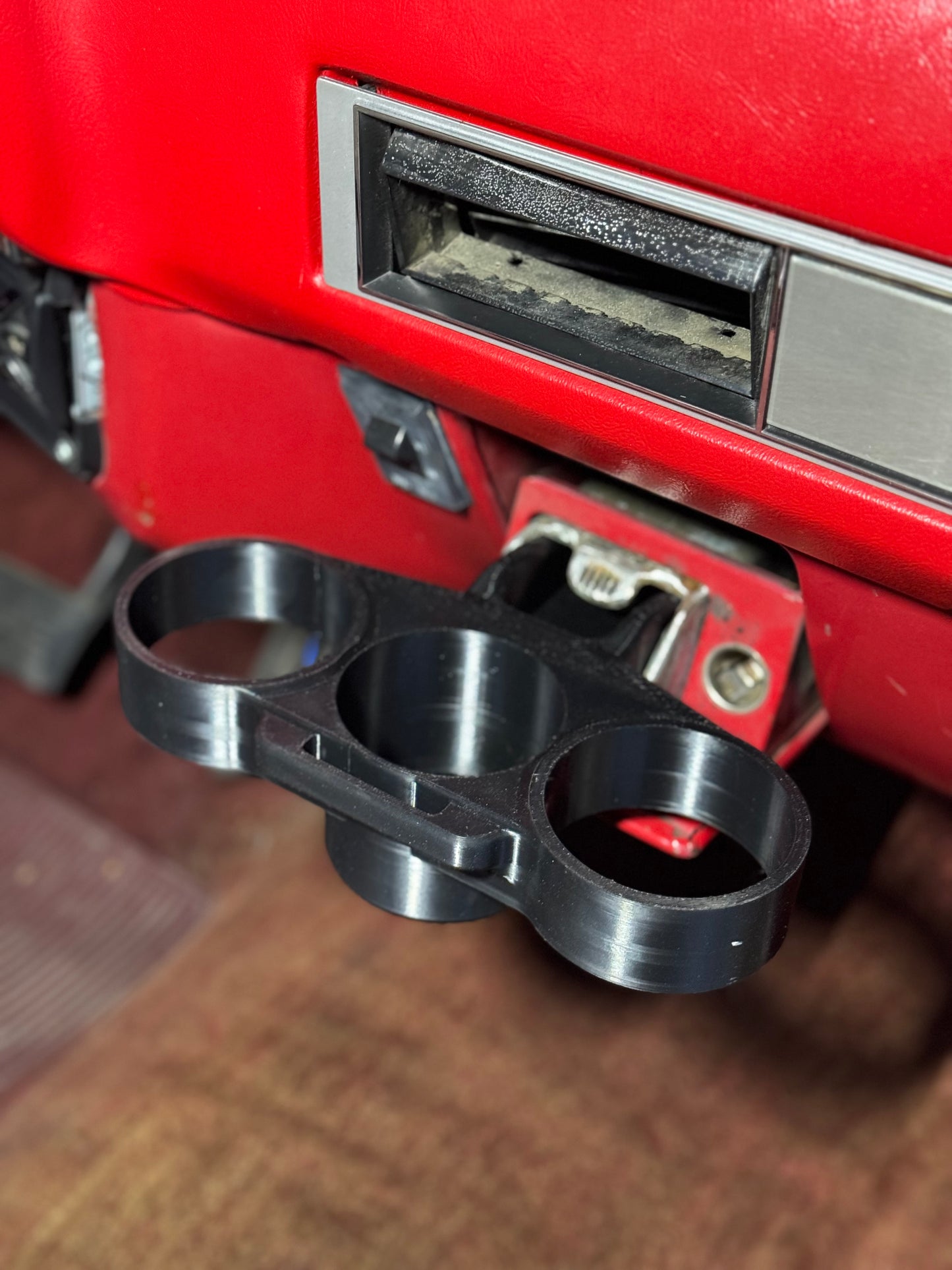 Chevy C10 Cup Holder Triple Slot – Fits Factory Ashtray Slot (ABS)