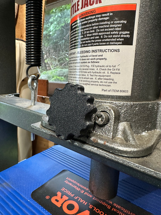 Harbor Freight Bottle Jack Relief Valve Knob – ABS Pressure Release Handle Upgrade